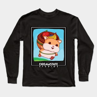 FruitFat Hamster Game with Dreamstate Studios Logo Long Sleeve T-Shirt